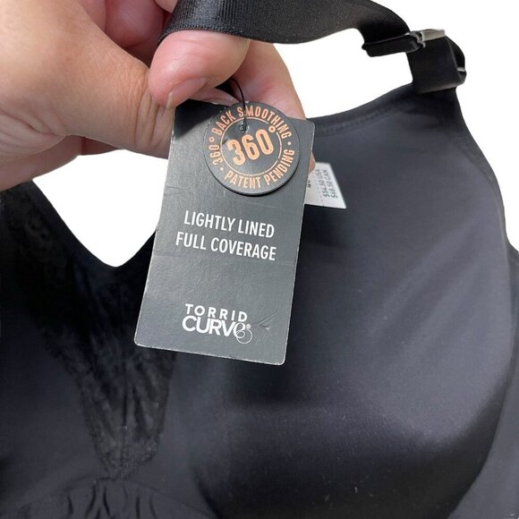 NEW Torrid Curve Lightly Lined Underwire T-shirt Bra Size 46C Black - Picture 5 of 8